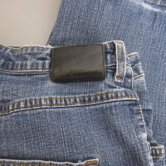 Mossimo Womens Jeans Plus Size 22W High Rise Straight Leg Dark Wash Blue Denim - Picture 6 of 10